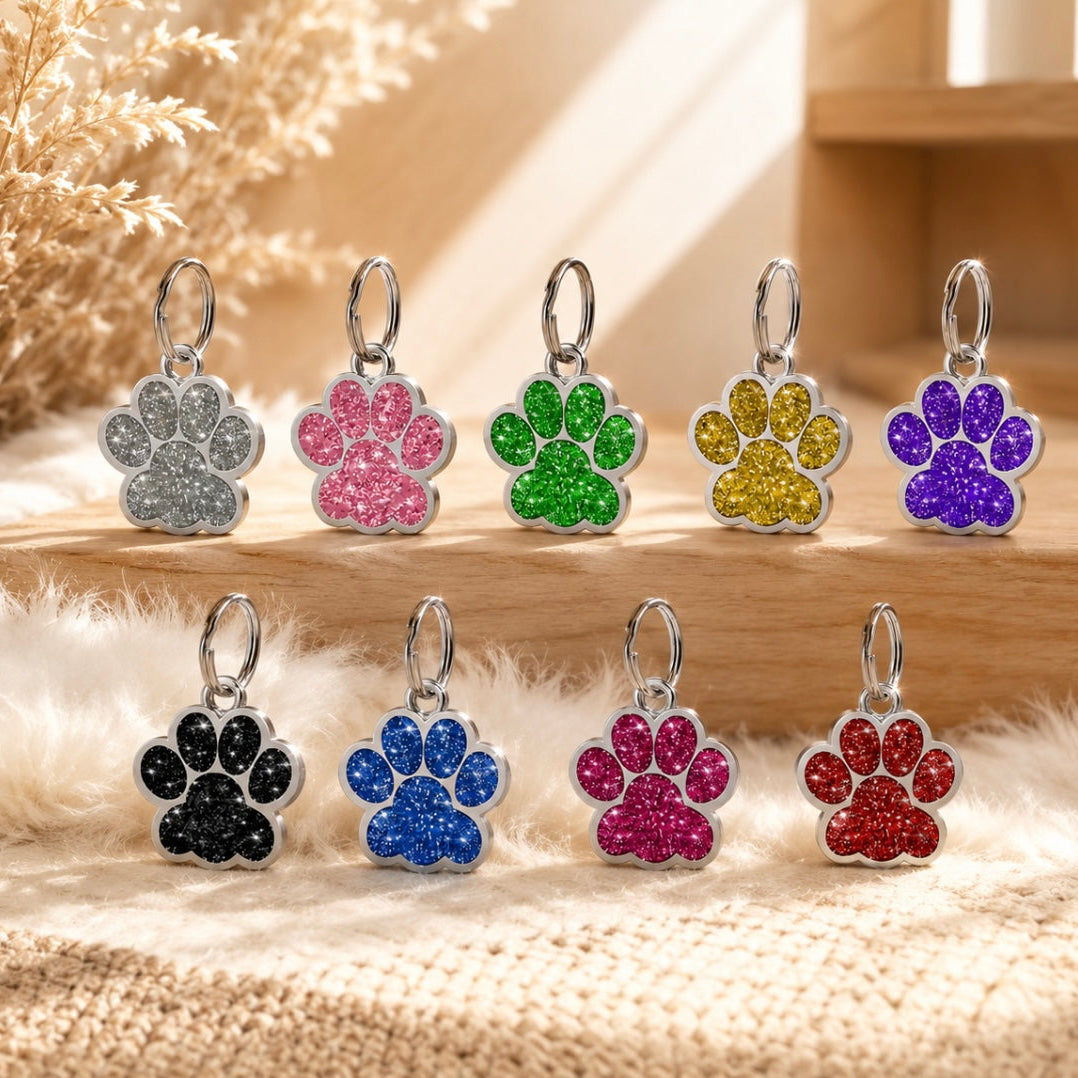 Médaille Gravée Personnalisée pour Chien & Chat - Plaque d'Identification avec Nom et Numéro