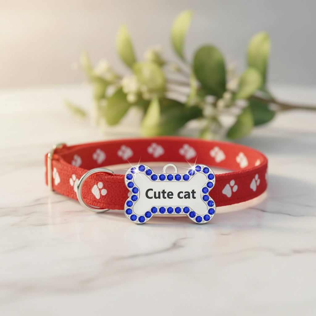 Médaille Gravée VIP pour Chien & Chat - Plaque d'Identification Ronde Personnalisée