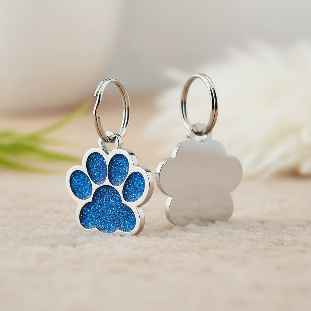 Médaille Gravée Personnalisée pour Chien & Chat - Plaque d'Identification avec Nom et Numéro