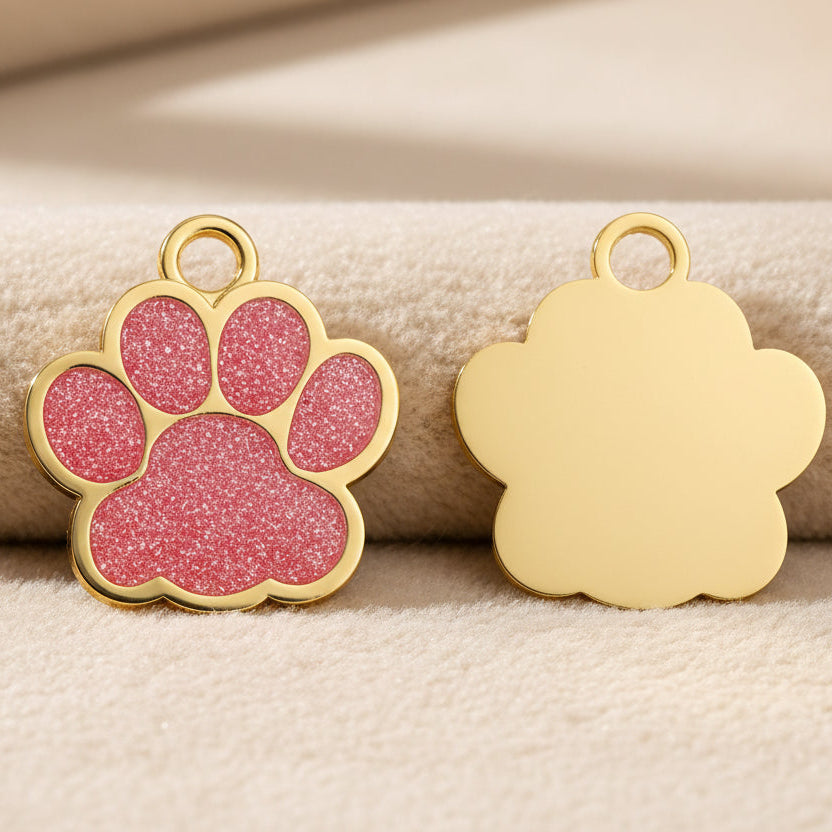 Médaille Gravée Personnalisée pour Chien & Chat - Plaque d'Identification avec Nom et Numéro