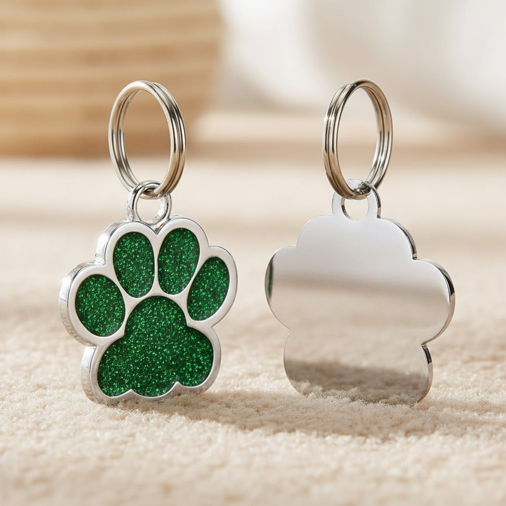 Médaille Gravée Personnalisée pour Chien & Chat - Plaque d'Identification avec Nom et Numéro